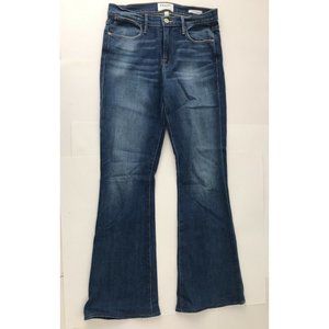 FRAME Denim Jeans Le High Flare Blue Cotton Stretch Womens Sz 26